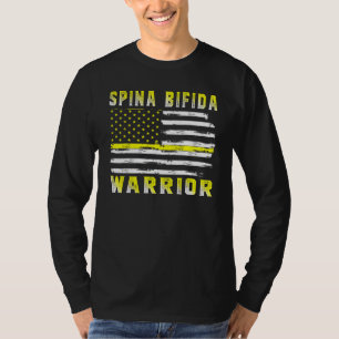 Camiseta Guerrero De Spina Bifida Bandera Estadounidense Am