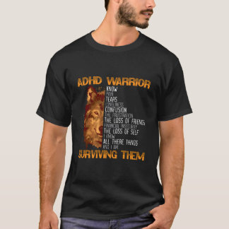 Camiseta Guerrero de TDAH Abraza la Neurodiversidad Concien