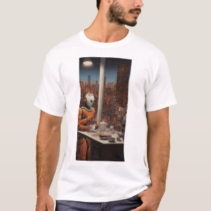 Camiseta Guerrero de Terracota se encuentra con futurista r