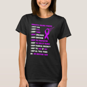 Camiseta Guerrero de Violencia Doméstica Con Una Cinta Viol