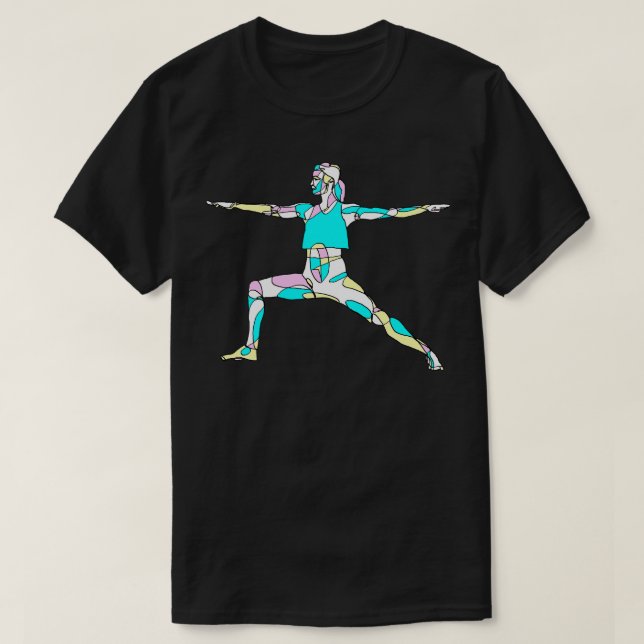 Camiseta Guerrero de Yoga Pose (Diseño del anverso)