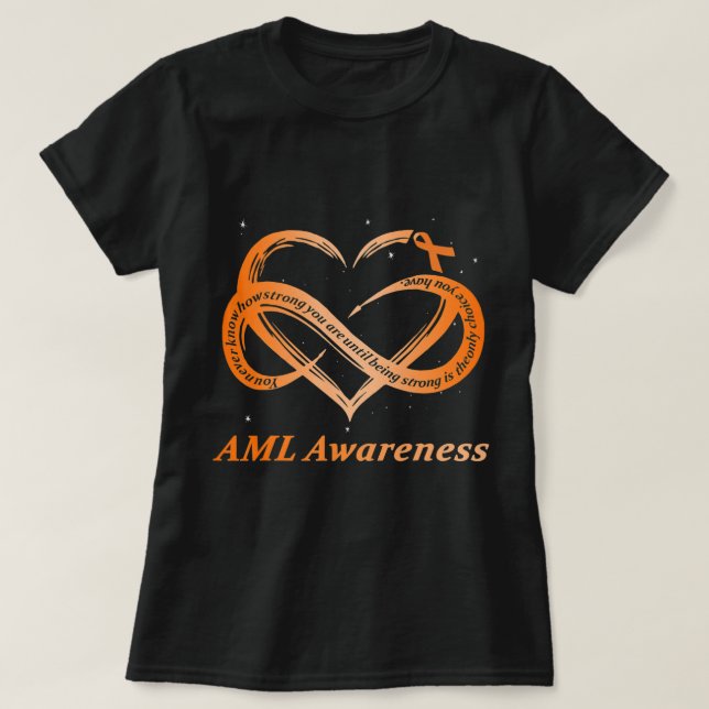 Camiseta Guerrero del AML Soy Awaren de Leucemia Mieloide A (Diseño del anverso)