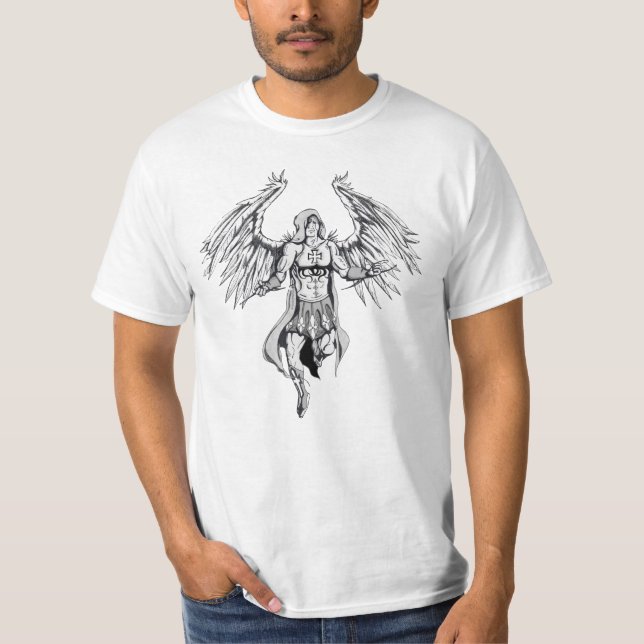 Camiseta Guerrero del ángel - negro - F&B (Anverso)