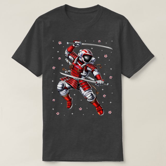 Camiseta Guerrero del Astronauta Samurai (Diseño del anverso)