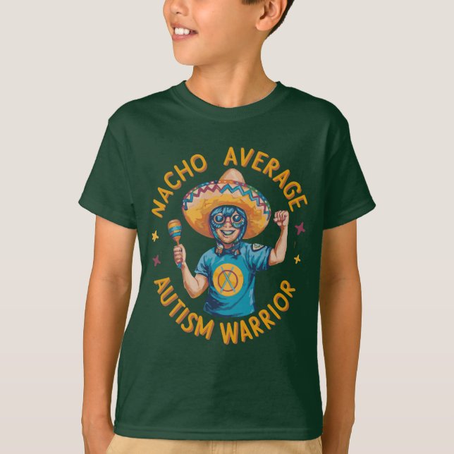 Camiseta Guerrero del autismo Cinco De Mayo Mexicano 5 De M (Anverso)
