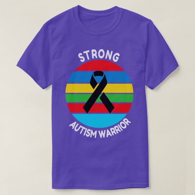 Camiseta Guerrero del autismo fuerte (Diseño del anverso)