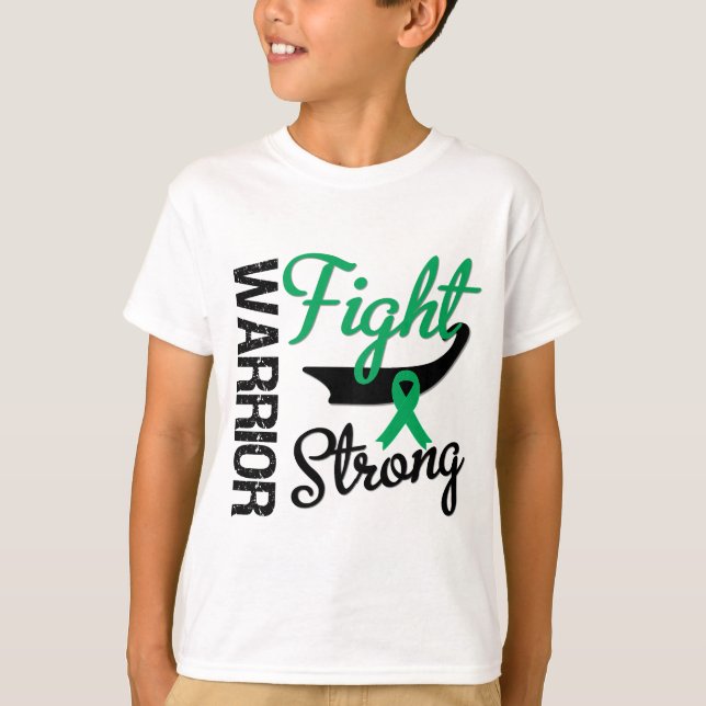 Camiseta Guerrero del cáncer de hígado (Anverso)