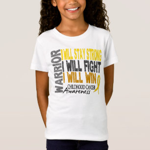 Camiseta Guerrero del cáncer de la niñez