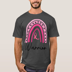 Camiseta Guerrero del cáncer de mama Cinta rosa Ra del cánc