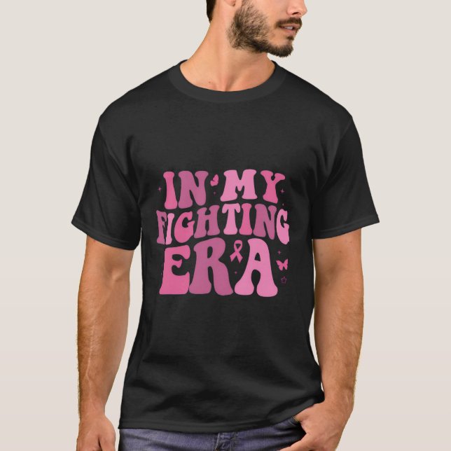 Camiseta Guerrero del cáncer de mama en mi era de lucha (Anverso)
