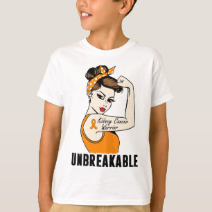 Camiseta Guerrero del cáncer de mama inquebrantable