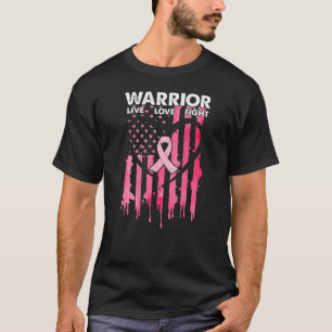 Camiseta Guerrero del cáncer de mama lucha contra el amor v