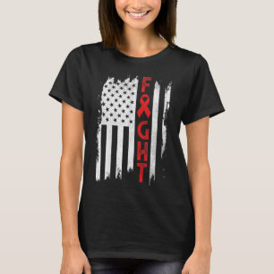 Camiseta Guerrero del cáncer de sangre conciencia del cánce