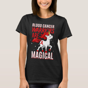 Camiseta Guerrero del Cáncer de Sangre Unicornio Mágico Cin