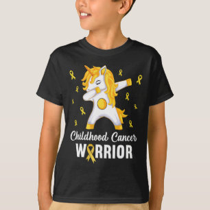 Camiseta Guerrero Del Cáncer Infantil De Unicornio En Septi
