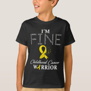Camiseta Guerrero del Cáncer Infantil Estoy Bien