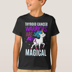 Camiseta Guerrero Del Cáncer Magical Unicornio Púrpura Verd