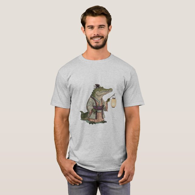 Camiseta "Guerrero del cocodrilo de Samurai" (Anverso completo)