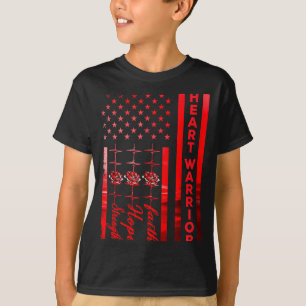 Camiseta Guerrero del Corazón Bandera Conciencia de la Enfe