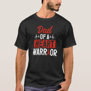 Camiseta Guerrero Del Corazón Papá Infligió Un Defecto Cong