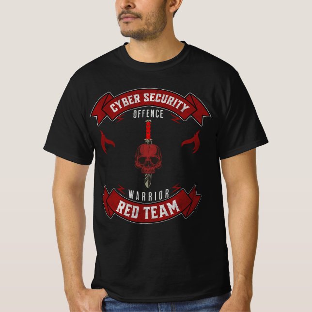 Camiseta Guerrero del Equipo Rojo de Ciberseguridad (Anverso)