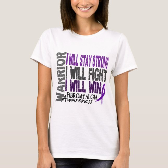 Camiseta Guerrero del Fibromyalgia (Anverso)