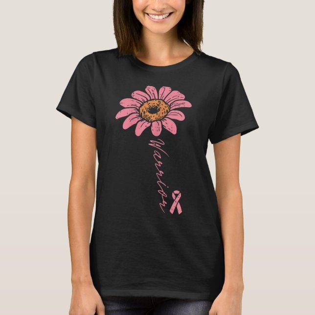 Camiseta Guerrero del girasol Cinta rosada Awaren por el cá (Anverso)