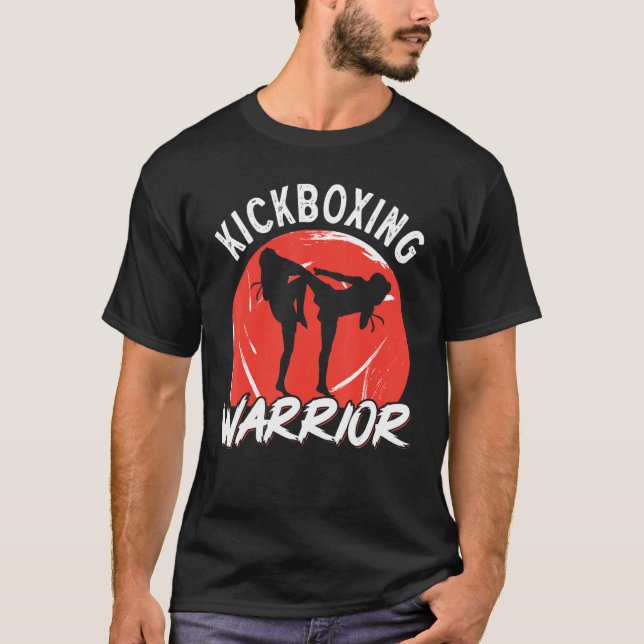 Camiseta Guerrero del kickboxing vintage (Anverso)
