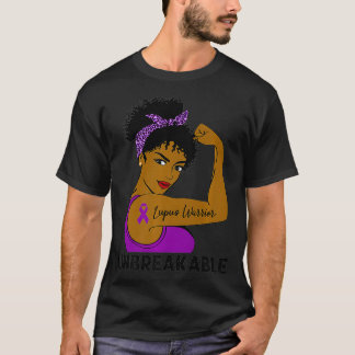 Camiseta Guerrero del Lupus Fuertes Mujeres Negras, Inquebr