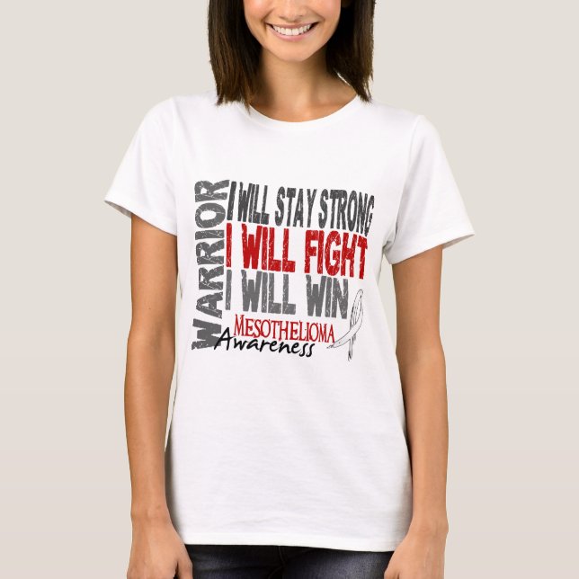 Camiseta Guerrero del mesotelioma (Anverso)