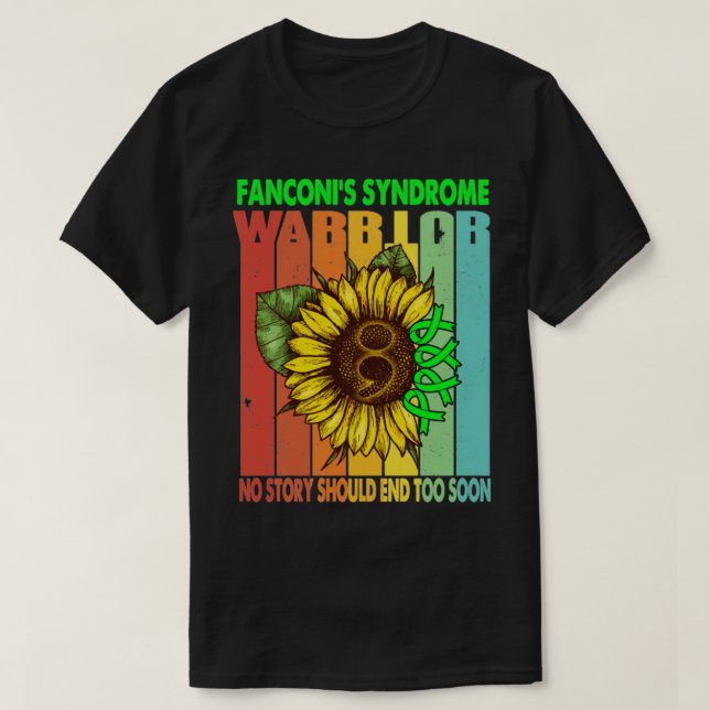 Camiseta Guerrero del Síndrome de Fanconis, ninguna histori (Diseño del anverso)
