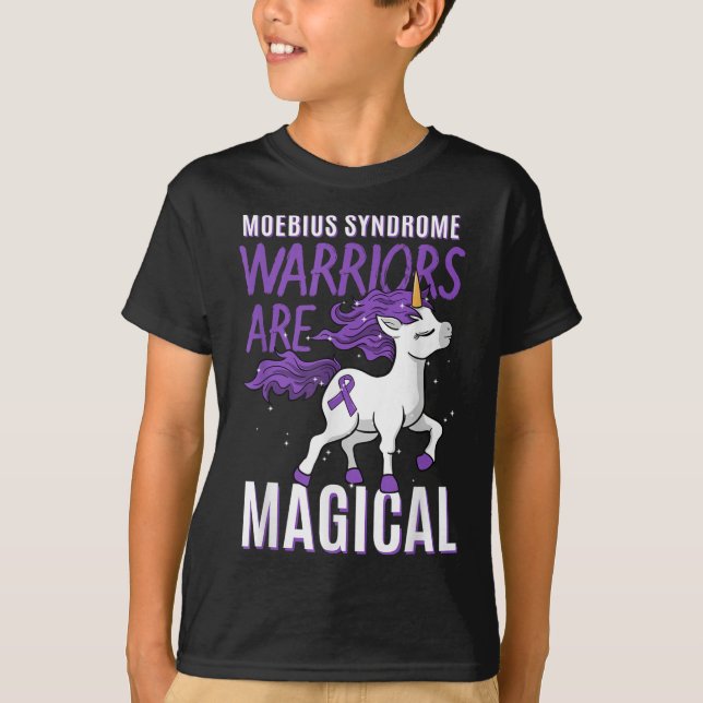 Camiseta Guerrero del Síndrome de Moebius Unicorn Mobius Fa (Anverso)