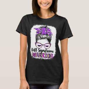 Camiseta Guerrero del Síndrome de Rett de Moño Desordenado