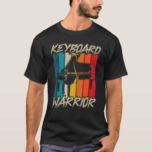 Camiseta Guerrero del teclado Piano jugador músico Pianista