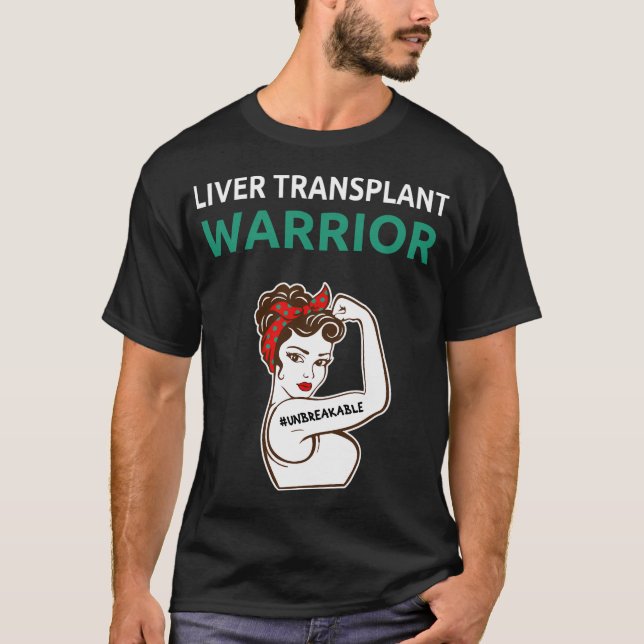 Camiseta Guerrero del trasplante hepático (Anverso)