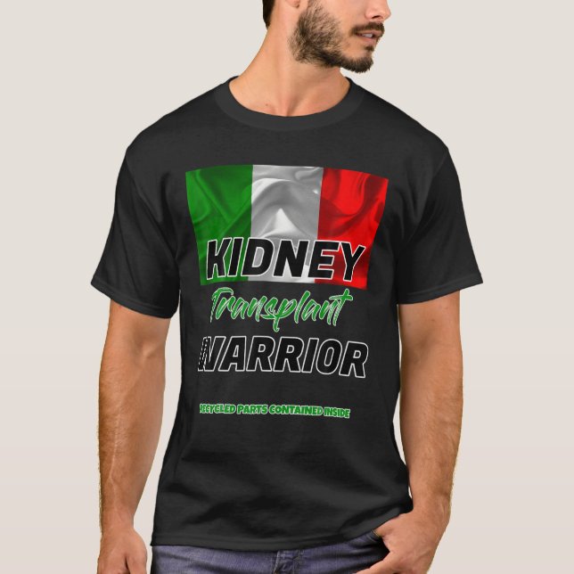Camiseta Guerrero del trasplante renal Enfermedad renal Pat (Anverso)
