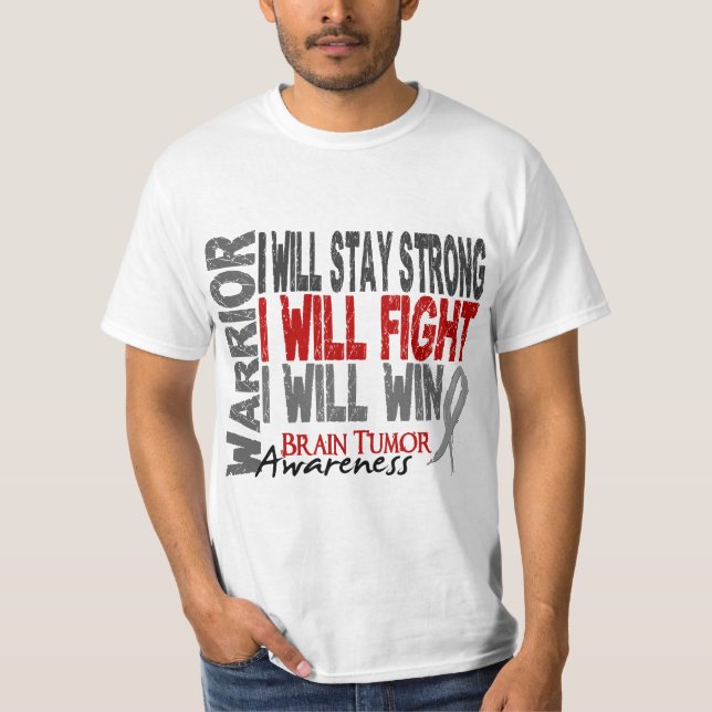 Camiseta Guerrero del tumor cerebral (Anverso)