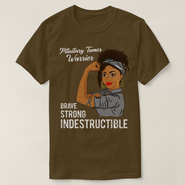 Camiseta Guerrero del Tumor de la Pituitaria Sobreviviente  (Diseño del anverso)