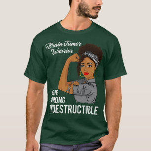 Camiseta Guerrero del Tumor del Cerebro Awaren Sobrevivient