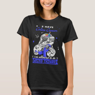 Camiseta Guerrero divertido de cáncer de colon de perezoso