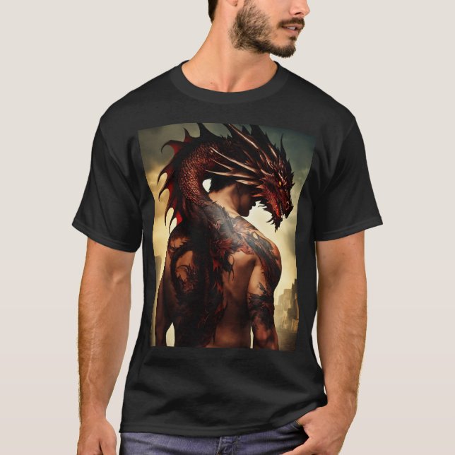 Camiseta Guerrero dragón (Anverso)