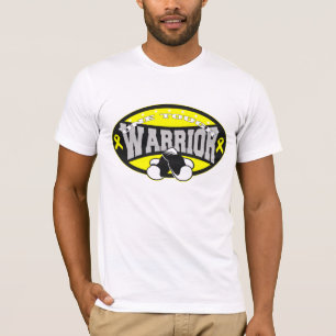 Camiseta Guerrero duro del cáncer testicular uno