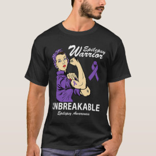 Camiseta Guerrero Epilepsia Inquebrantable Epilepsia Concie