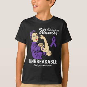 Camiseta Guerrero Epilepsia Inquebrantable Epilepsia Concie