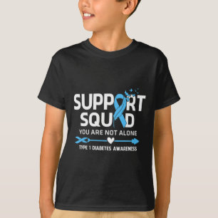 Camiseta Guerrero Escuadrón de Apoyo Conciencia de Diabetes