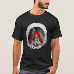 Camiseta Guerrero espartano Lambda Escudo vintag griego ant