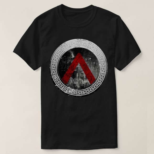 Camiseta Guerrero espartano Lambda Shield 1 (Diseño del anverso)