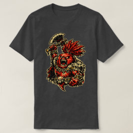 Camiseta Guerrero Furioso de Remolacha — Vegetal Divertido