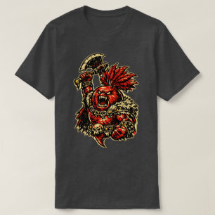 Camiseta Guerrero Furioso de Remolacha — Vegetal Divertido