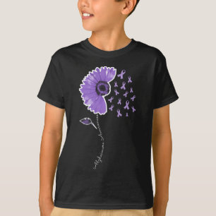 Camiseta Guerrero Girasol Púrpura Lazo Lindo 